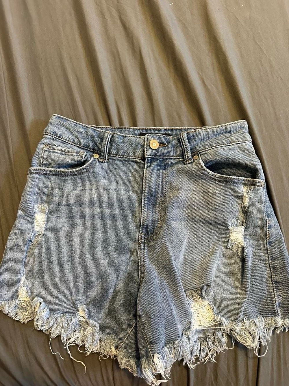 Sincerely Jules Light Blue Distressed Denim Shorts